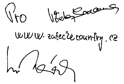 Podpis Viktora Sodomy a Ivana Mládka