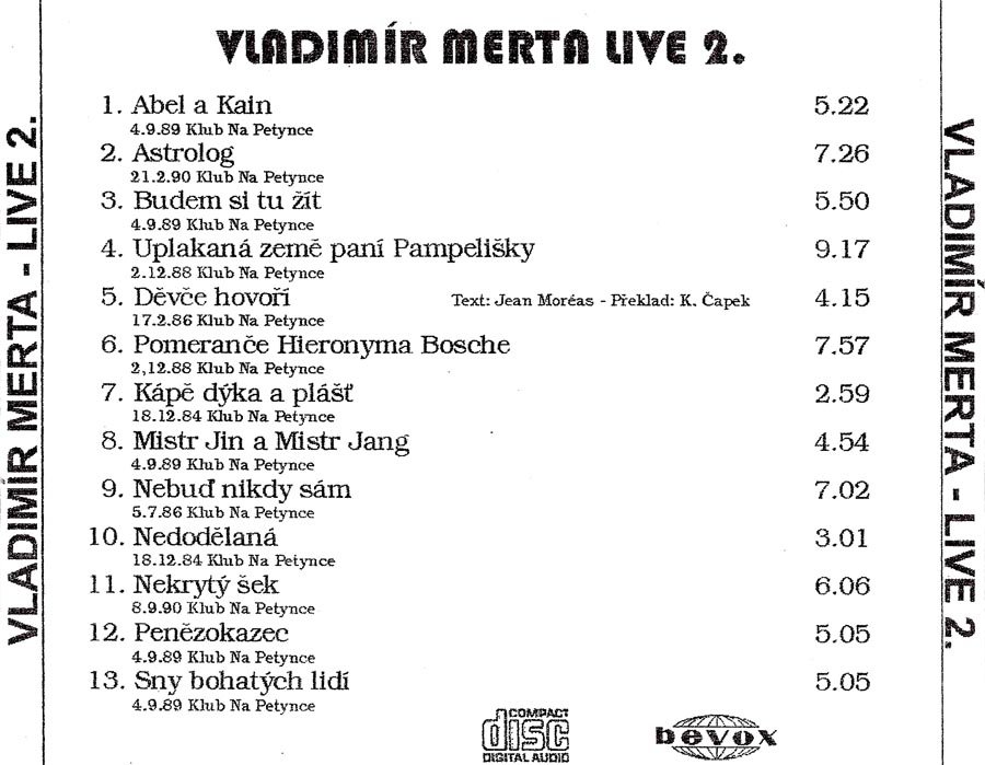VLADIMÍR MERTA - LIVE 2