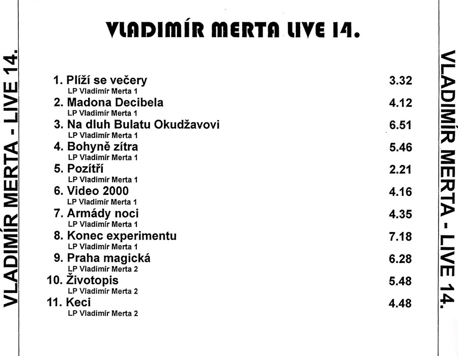 VLADIMÍR MERTA - LIVE 14