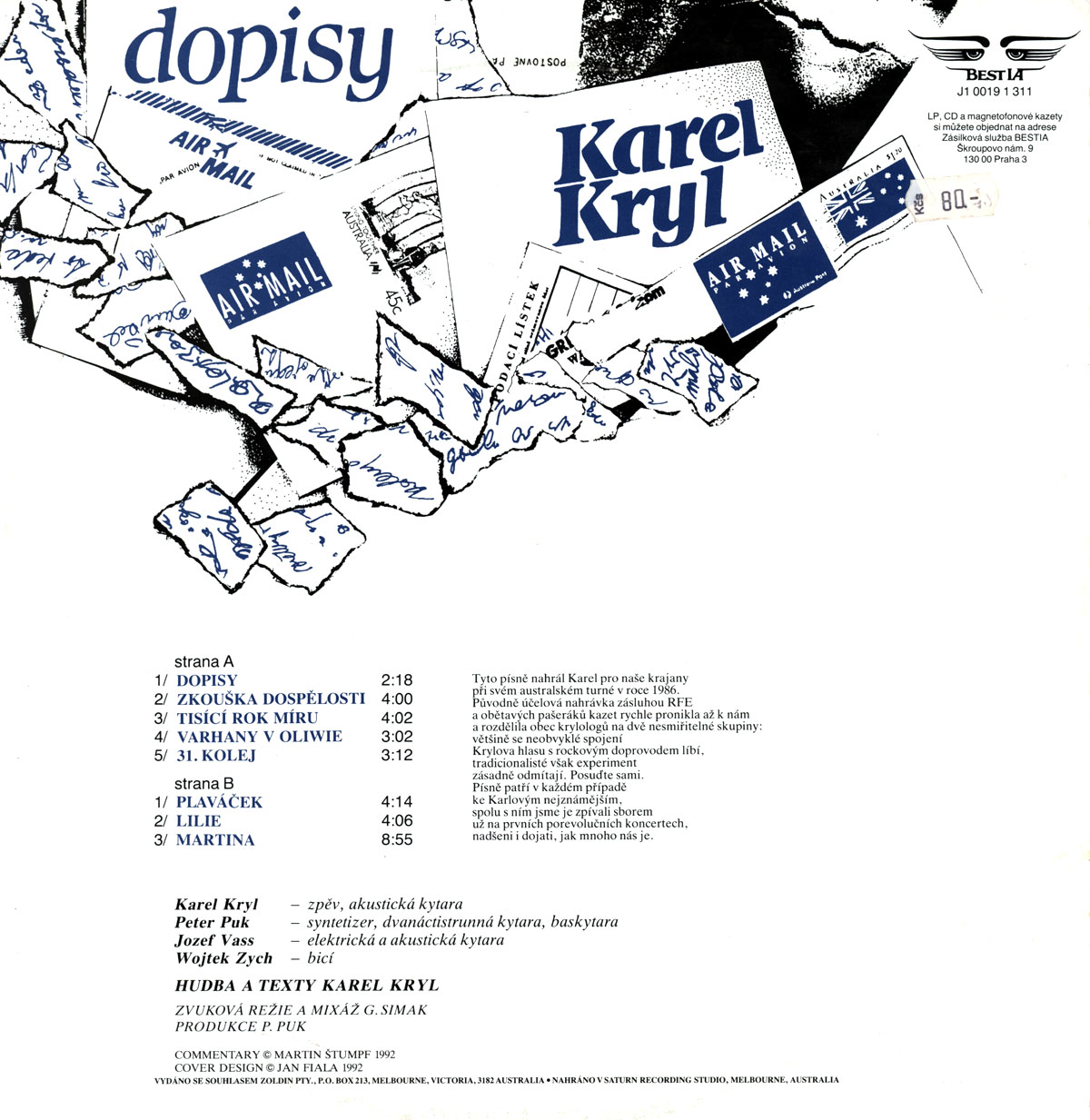 KAREL KRYL - DOPISY