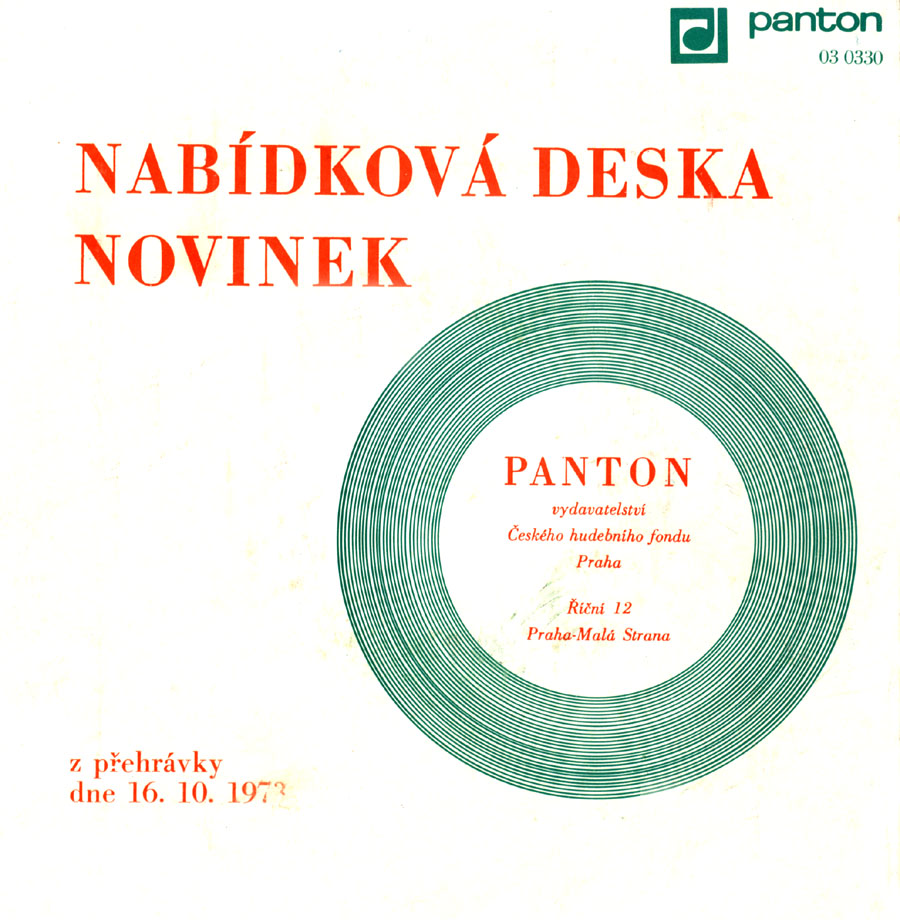 Nabdkov deska novinek Panton 1973 1