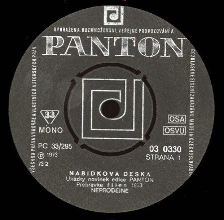 Nabdkov deska novinek Panton 1973 3