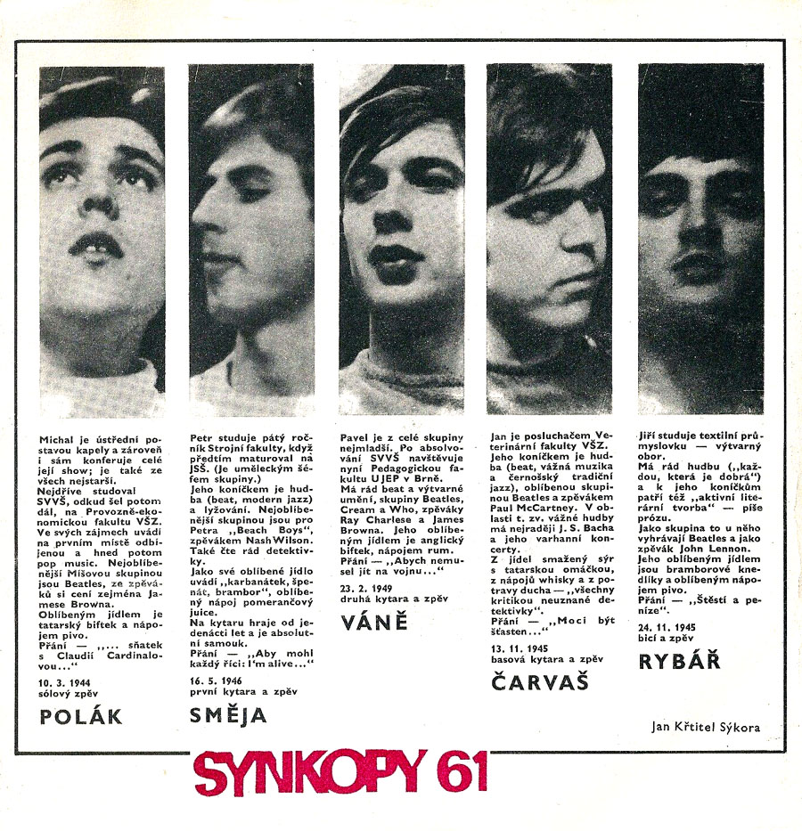 Synkopy 61 - Ml jsem rd tvou penenku, Tichej kout / Vtzstv svtla, Suita pro J. S. Bacha  2