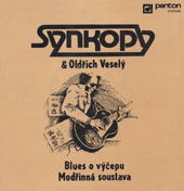 Obal SP Synkopy & Oldřich Veselý - Blues o výčepu / Modřinná soustava