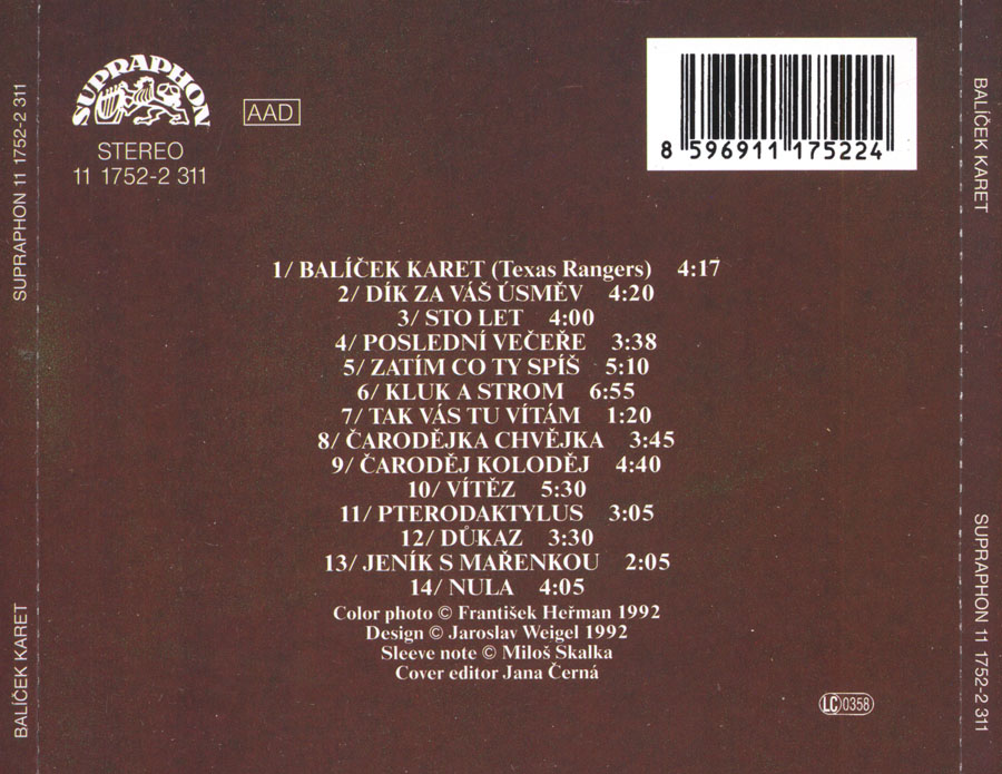 MIREK ERN - BALEK KARET