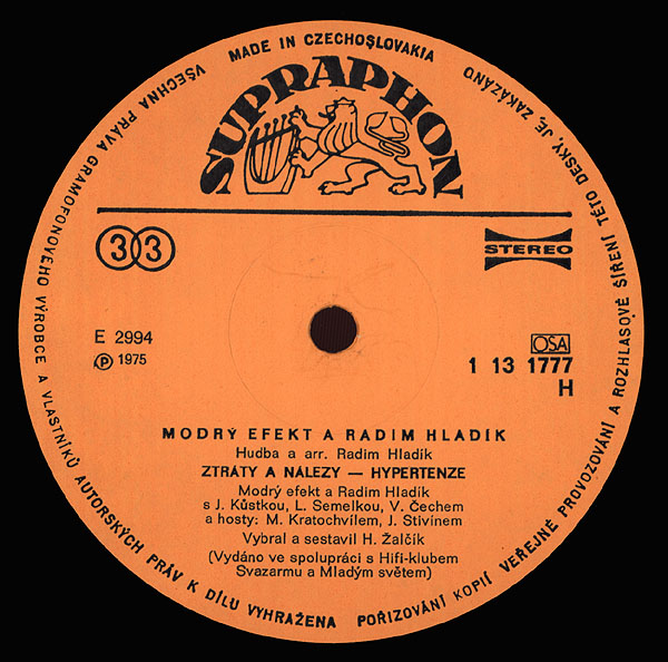 MODR EFEKT & RADIM HLADK 3