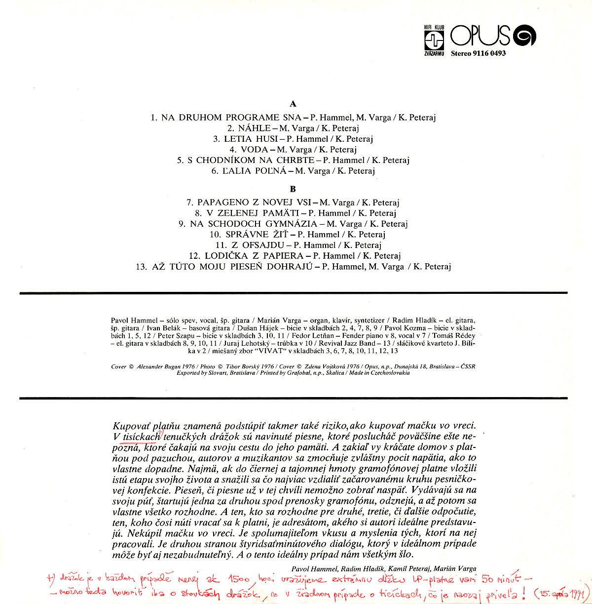  P.HAMMEL, M.VARGA & R.HLADK - NA II. PROGRAME SNA 7