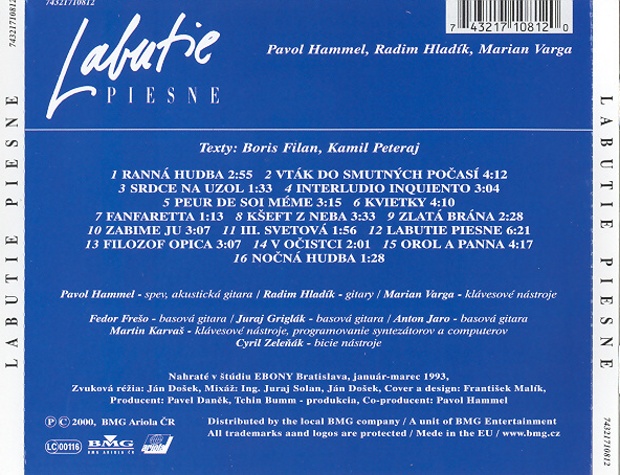  P.HAMMEL, M.VARGA & R.HLADK - LABUTIE PIESNE 6