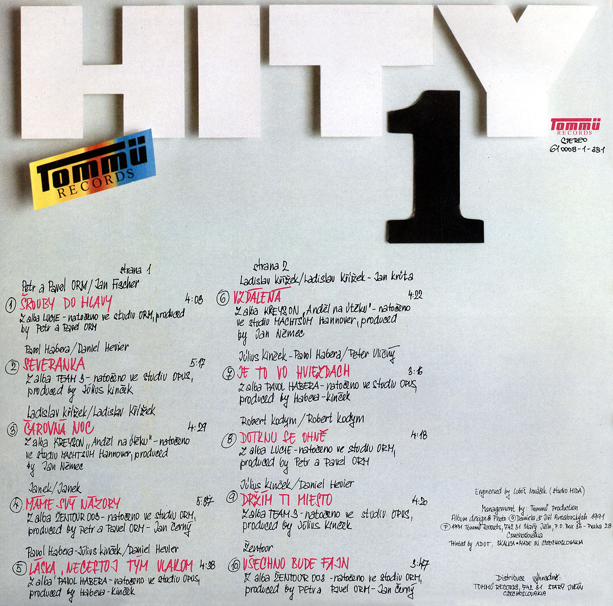 TOMM RECORDS - HITY 1