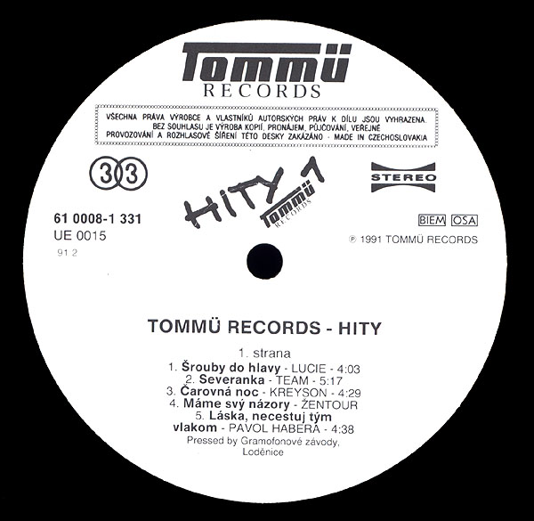 TOMM RECORDS - HITY 1